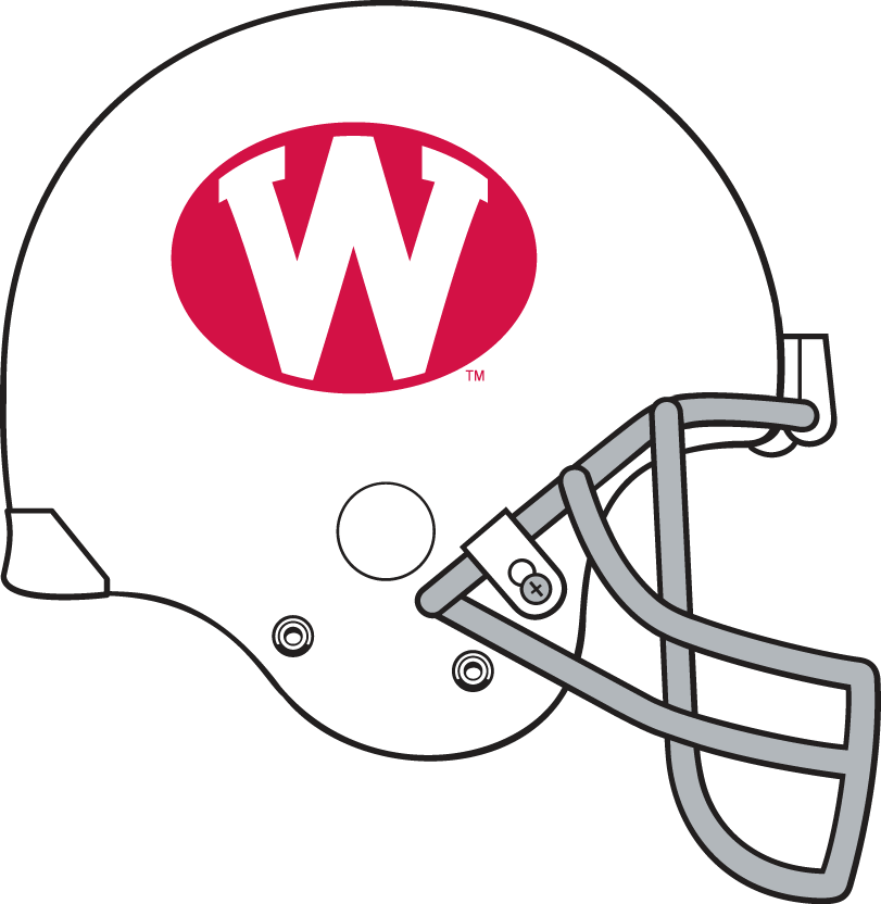 Wisconsin Badgers 1972-1974 Helmet Logo iron on transfers for clothing